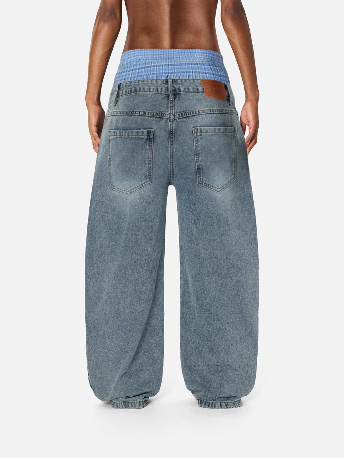 Aelfric  Eden  Locker sitzende Jeans mit doppelter Taille - Image 9
