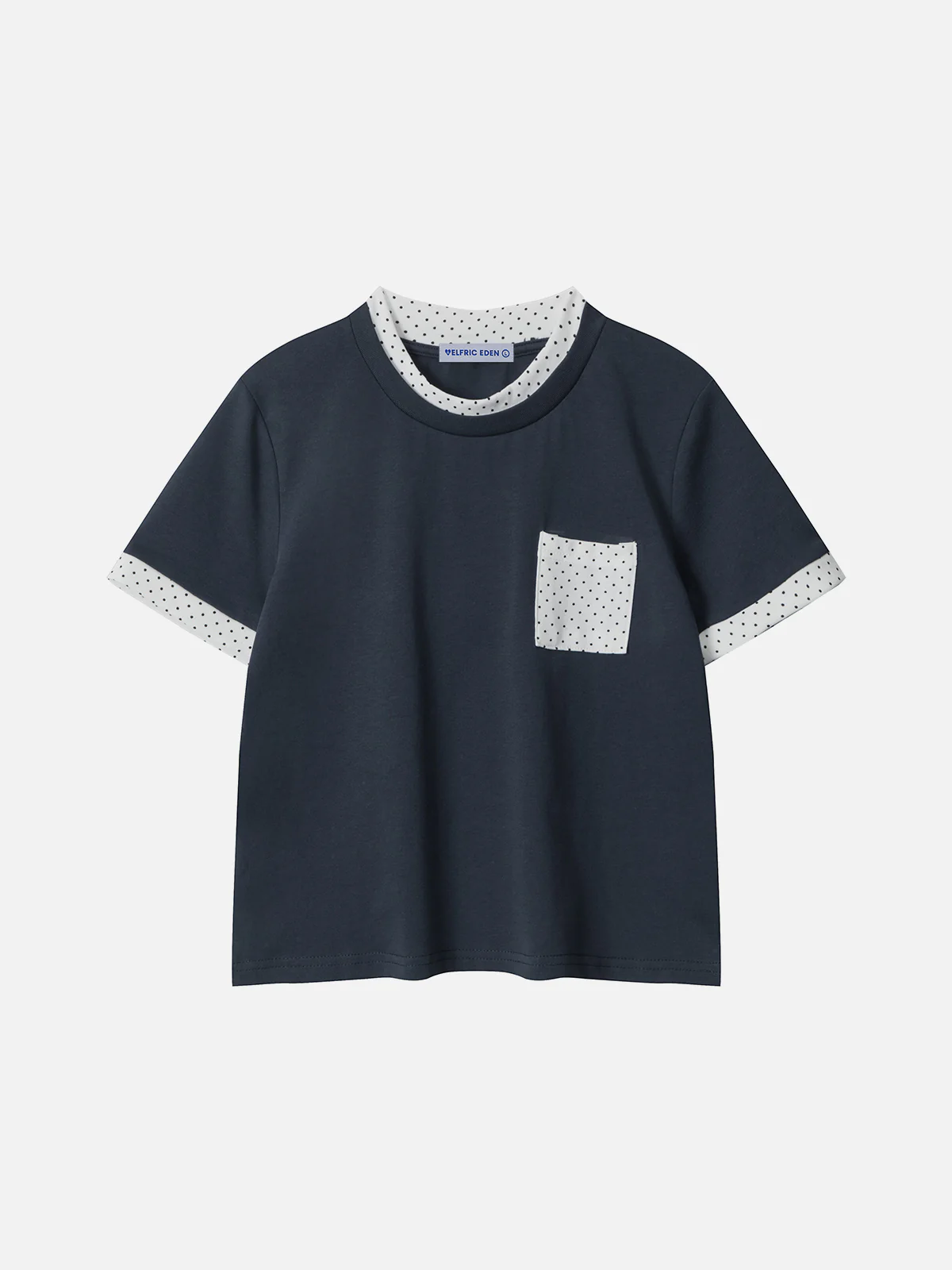 Aelfric Eden Polka Dot T-Shirt mit Kontrasttasche