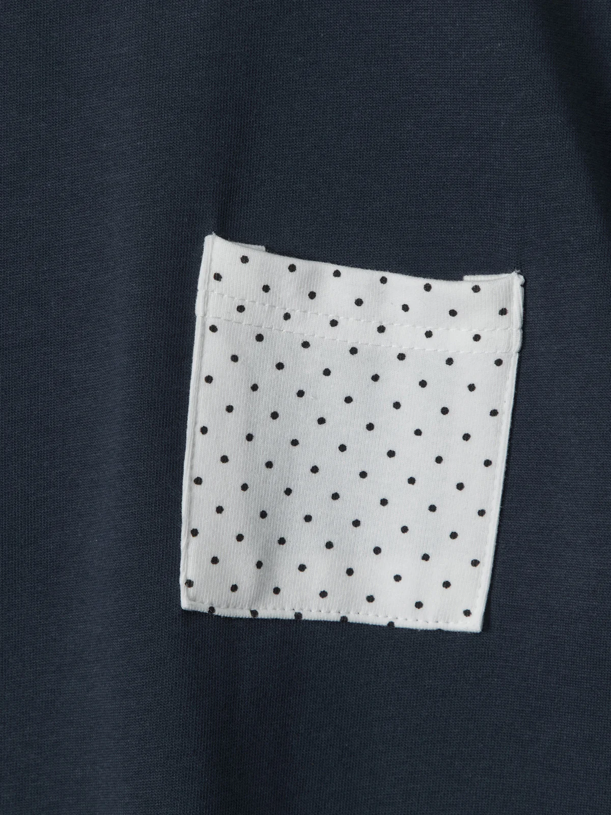 Aelfric Eden Polka Dot T-Shirt mit Kontrasttasche - Image 4