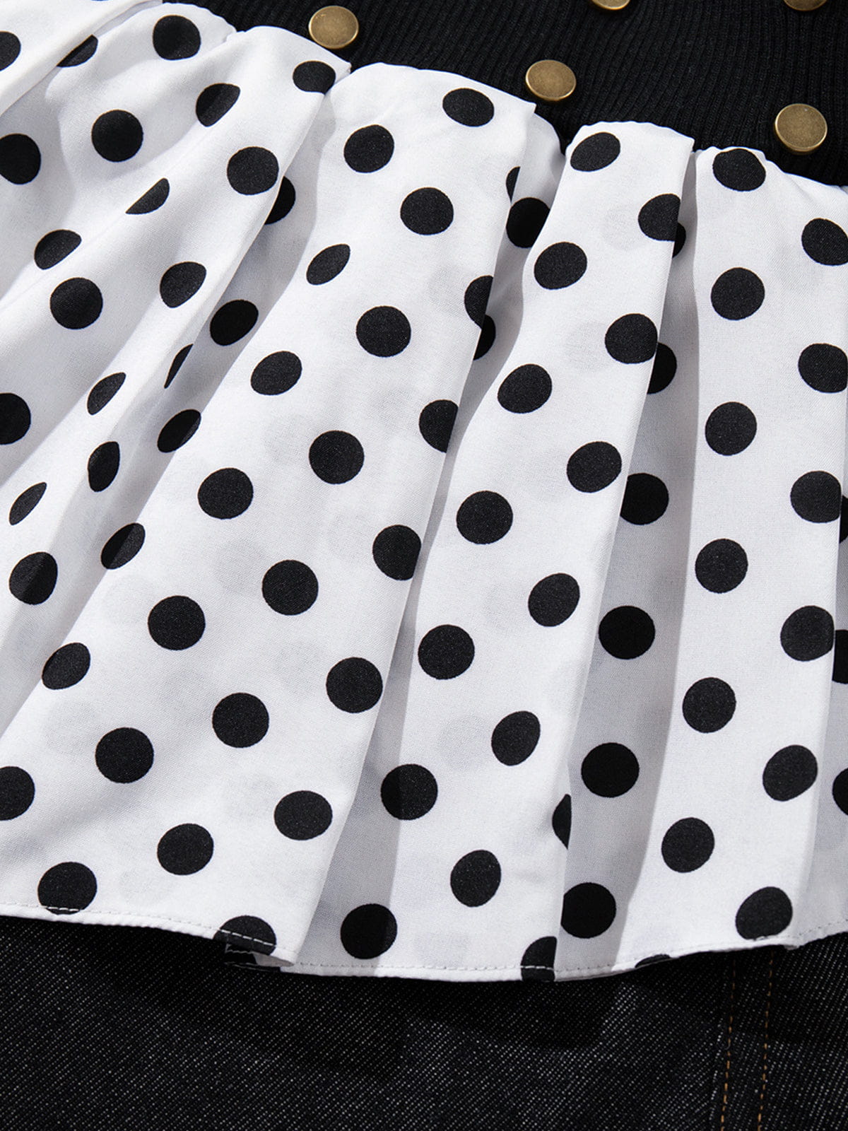 Aelfric Eden Polka Dot Layered Baggy Barrel Jeans - Image 4