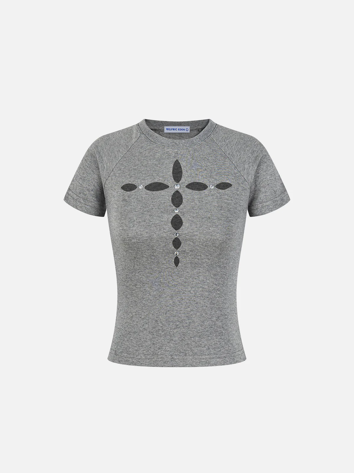 Aelfric Eden Rhinestone Kreuz Grafik-T-Shirt - Image 2