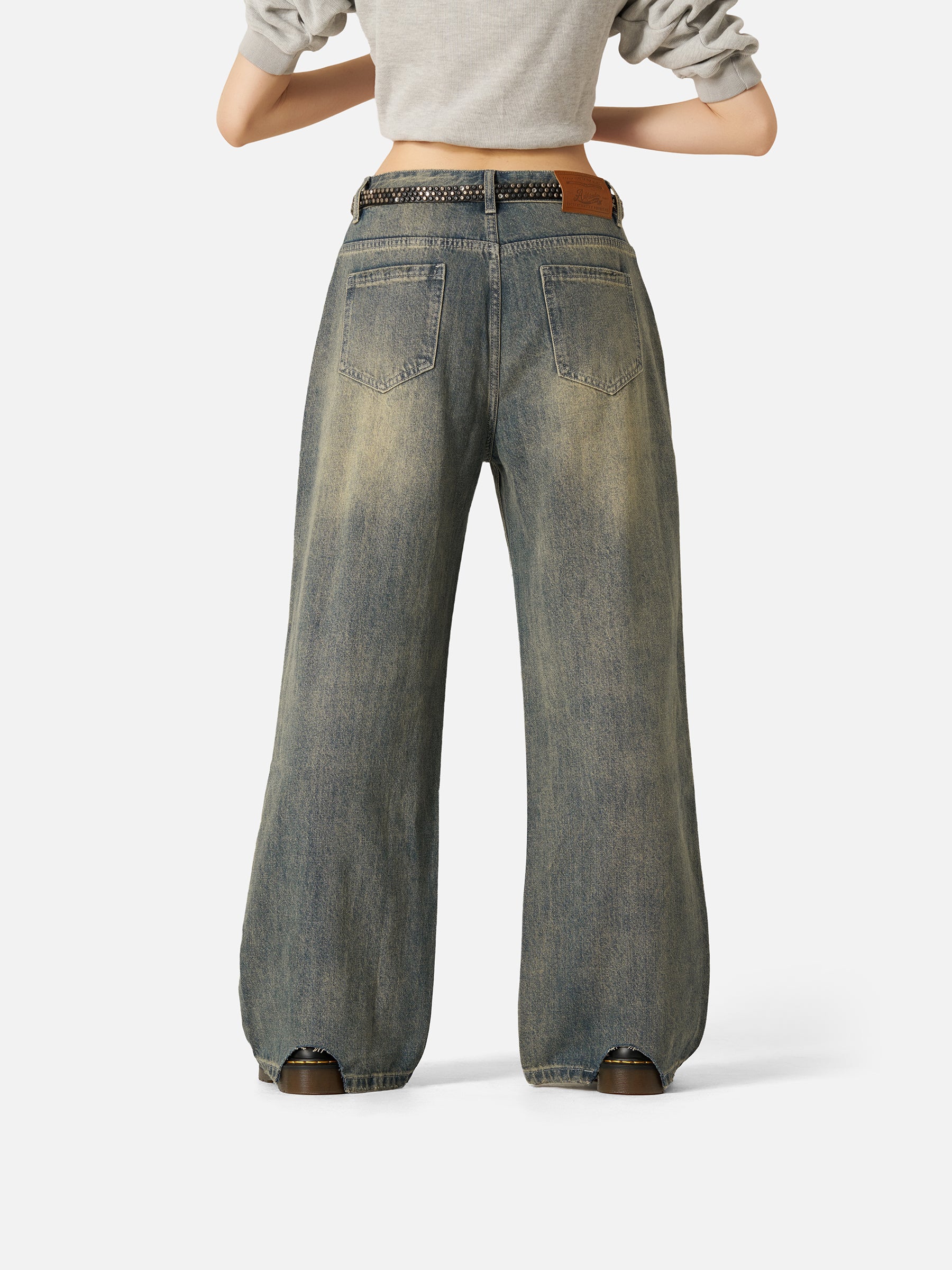 Aelfric Eden Solid Vintage Loose Jeans - Image 4