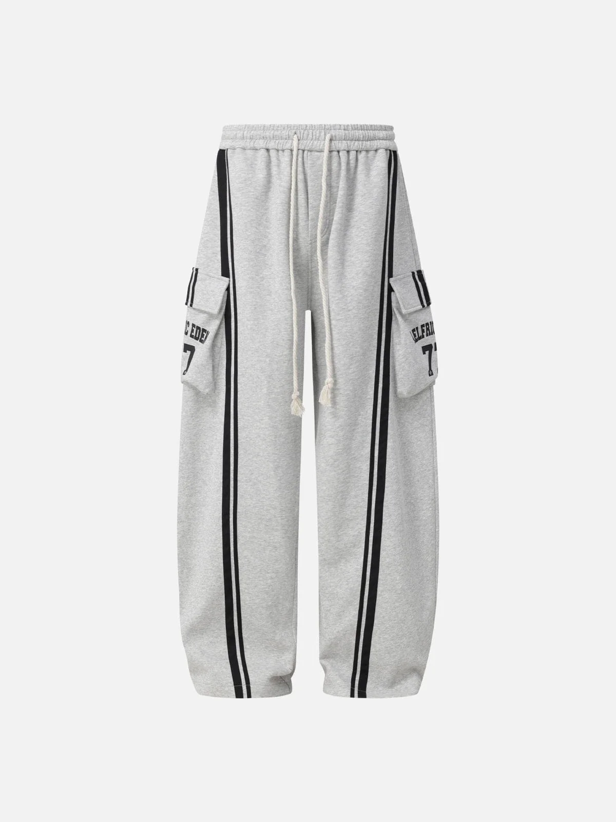 Aelfric Eden Gestreifte Baggy Barrel Jogginghose