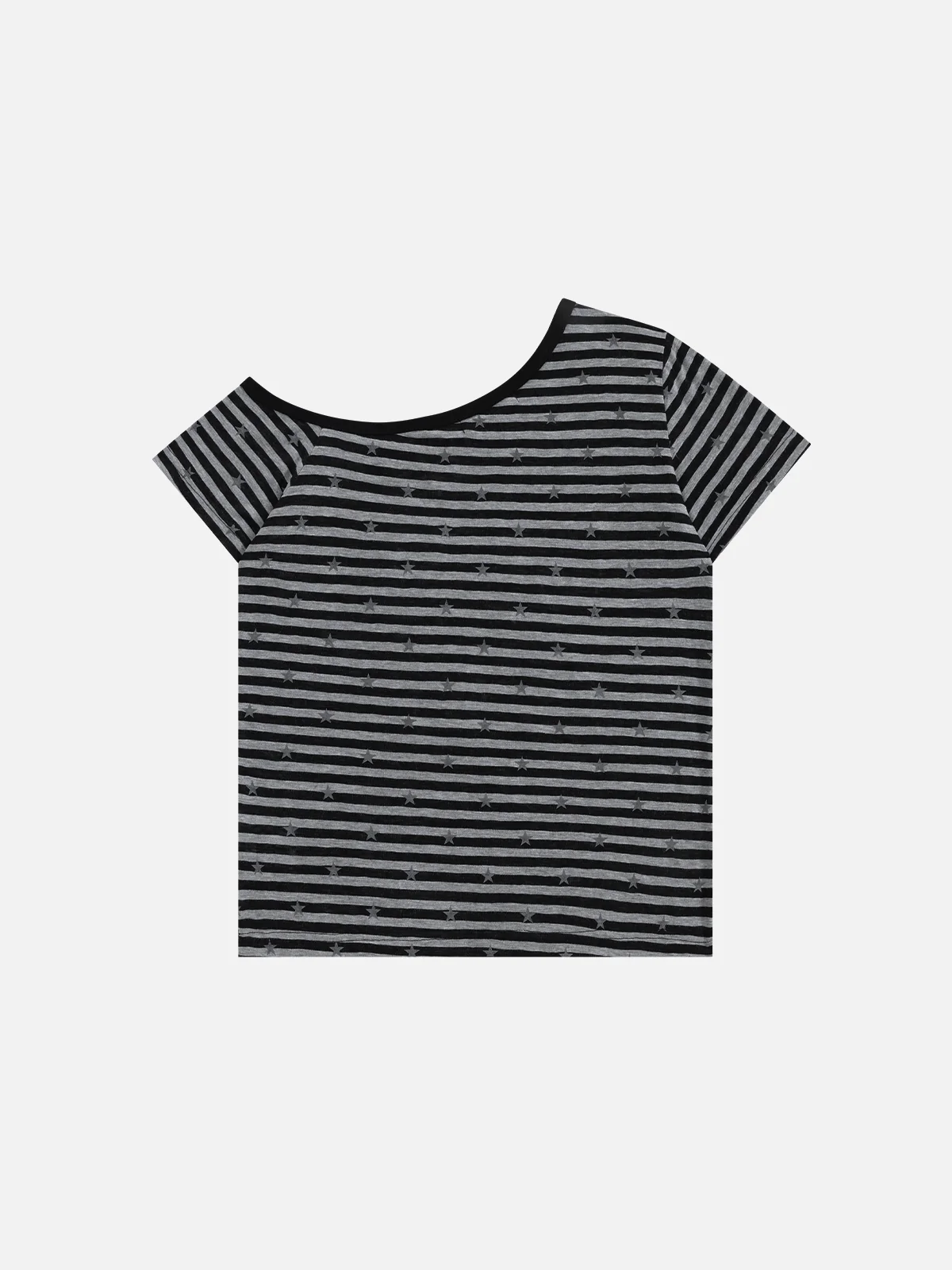 Aelfric Eden Gestreiftes Stern-Off-Shoulder-T-Shirt - Image 2