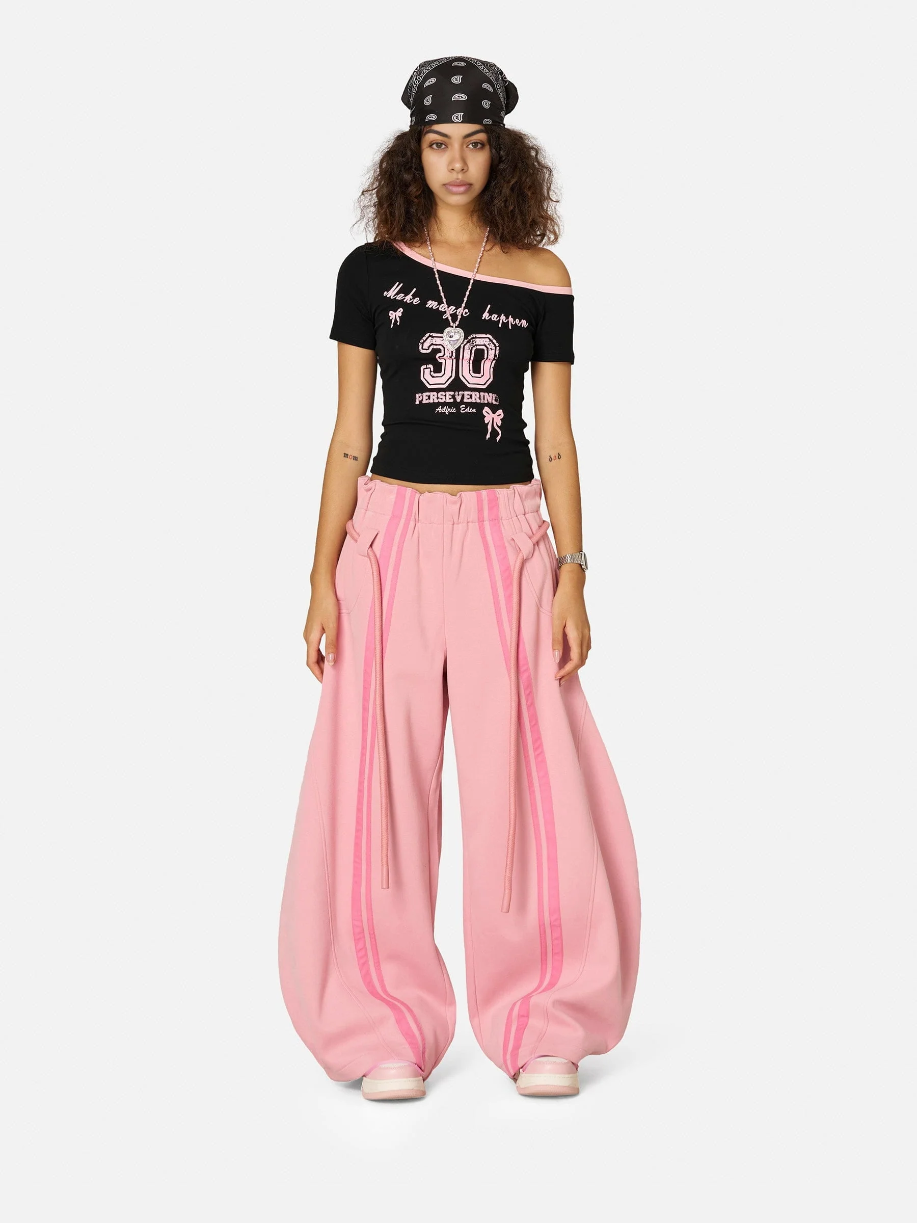 Aelfric Eden Stripe Super Baggy Barrel Sweatpants - Image 6