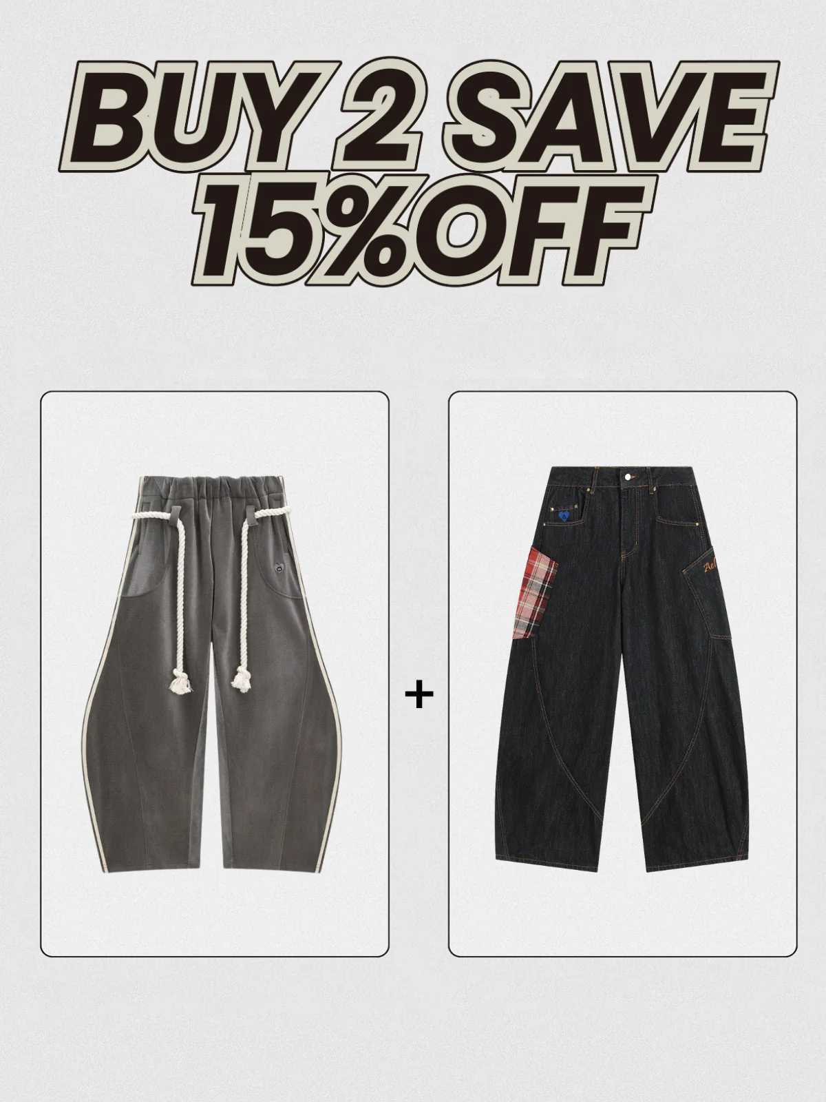 Aelfric Eden Gestreifte Super Baggy Jogginghose - Image 10