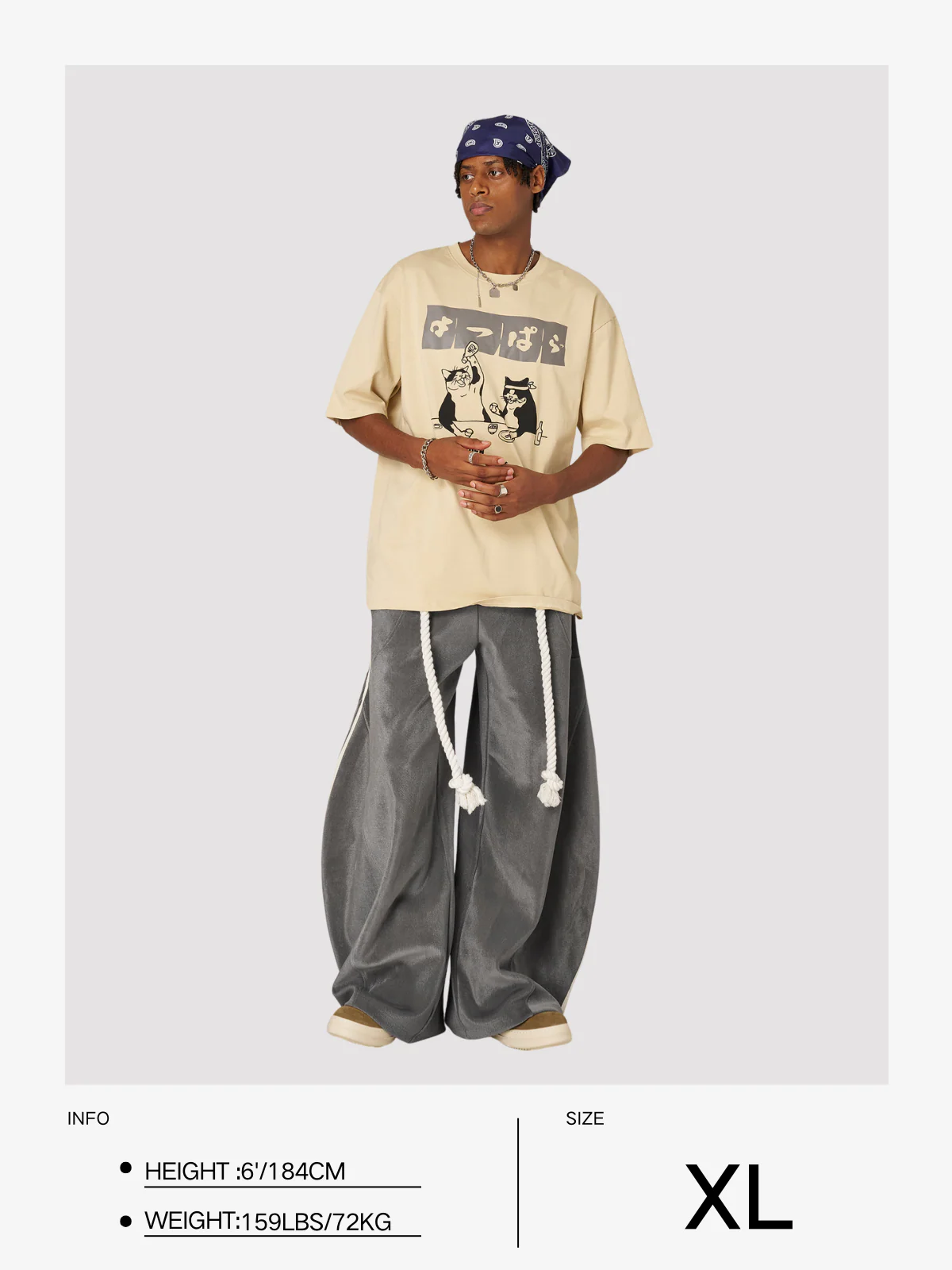 Aelfric Eden Gestreifte Super Baggy Jogginghose - Image 15