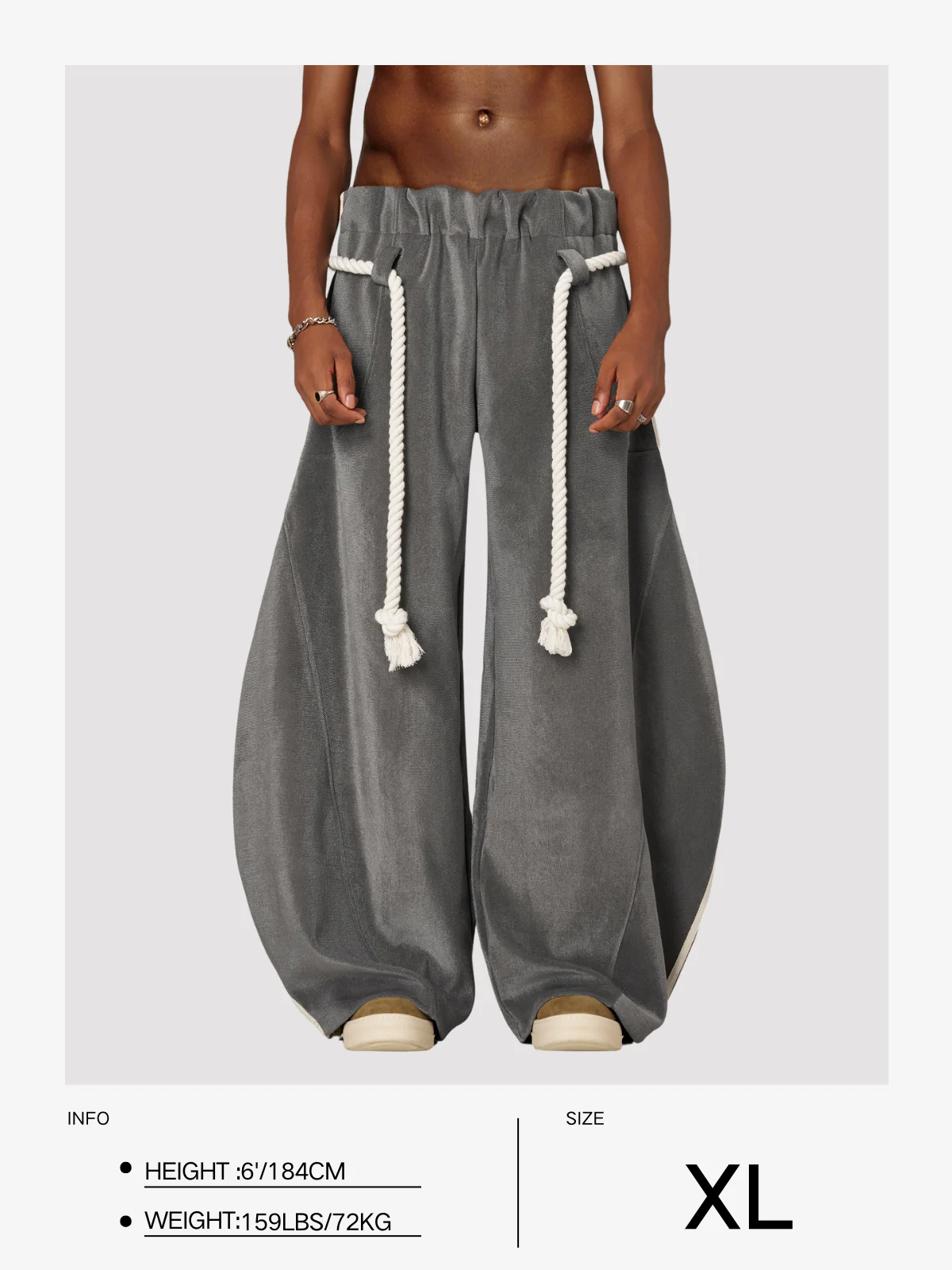 Aelfric Eden Gestreifte Super Baggy Jogginghose - Image 16