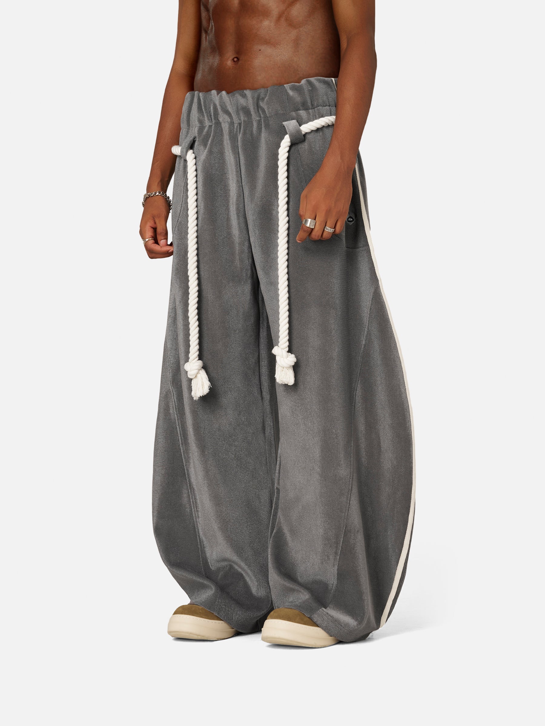 Aelfric Eden Gestreifte Super Baggy Jogginghose - Image 6