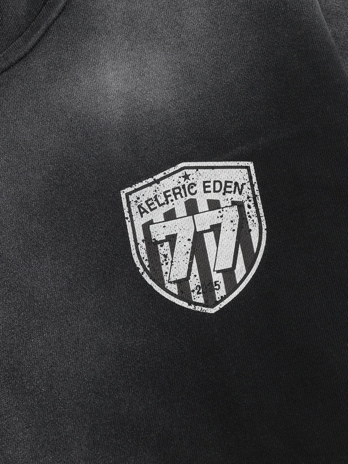 Aelfric Eden Boxy fit 77 Stripe Zip Hoodie – Acid Wash - Image 4