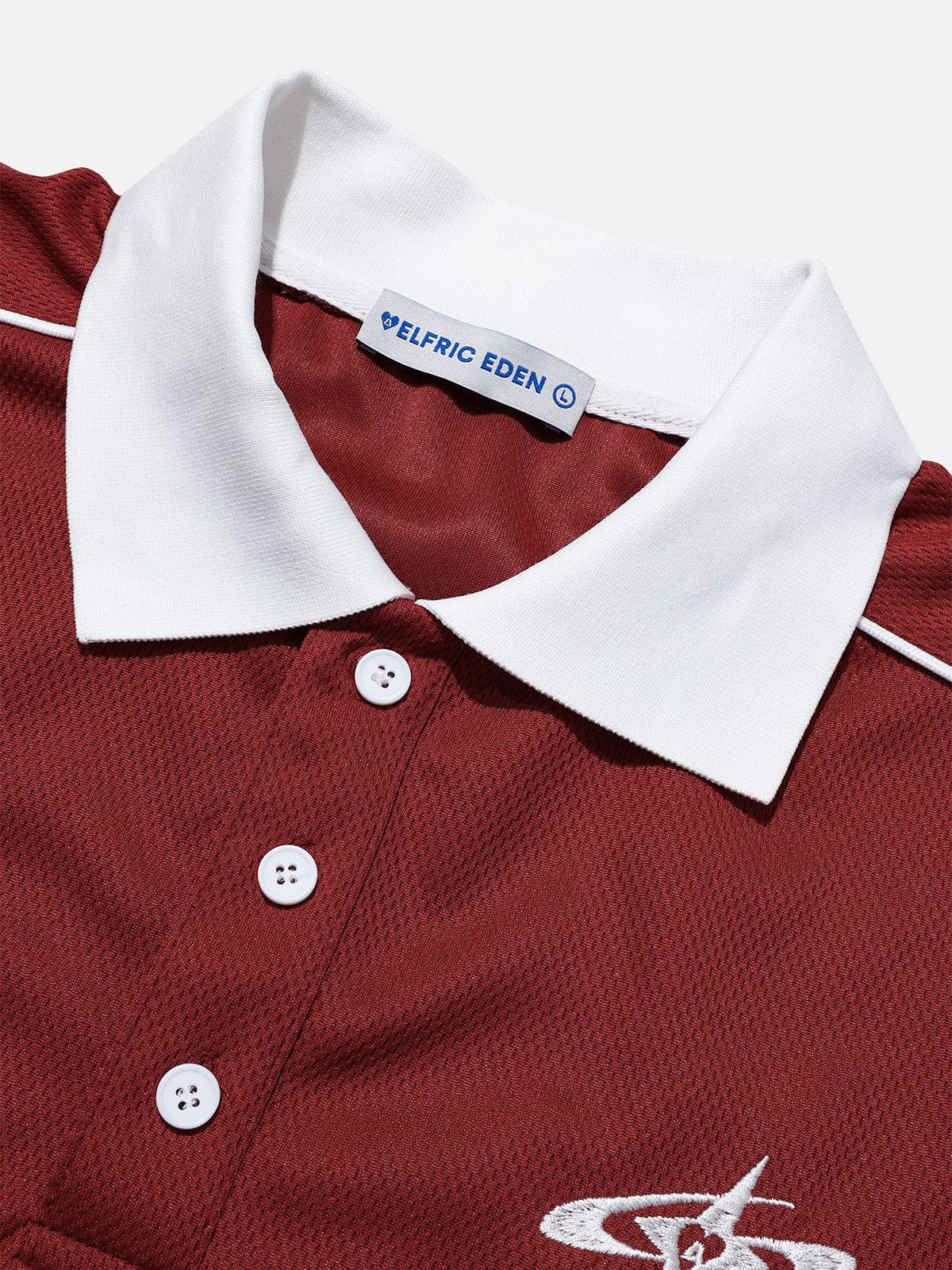 Aelfric Eden Vintage Patchwork-Poloshirt - Image 7
