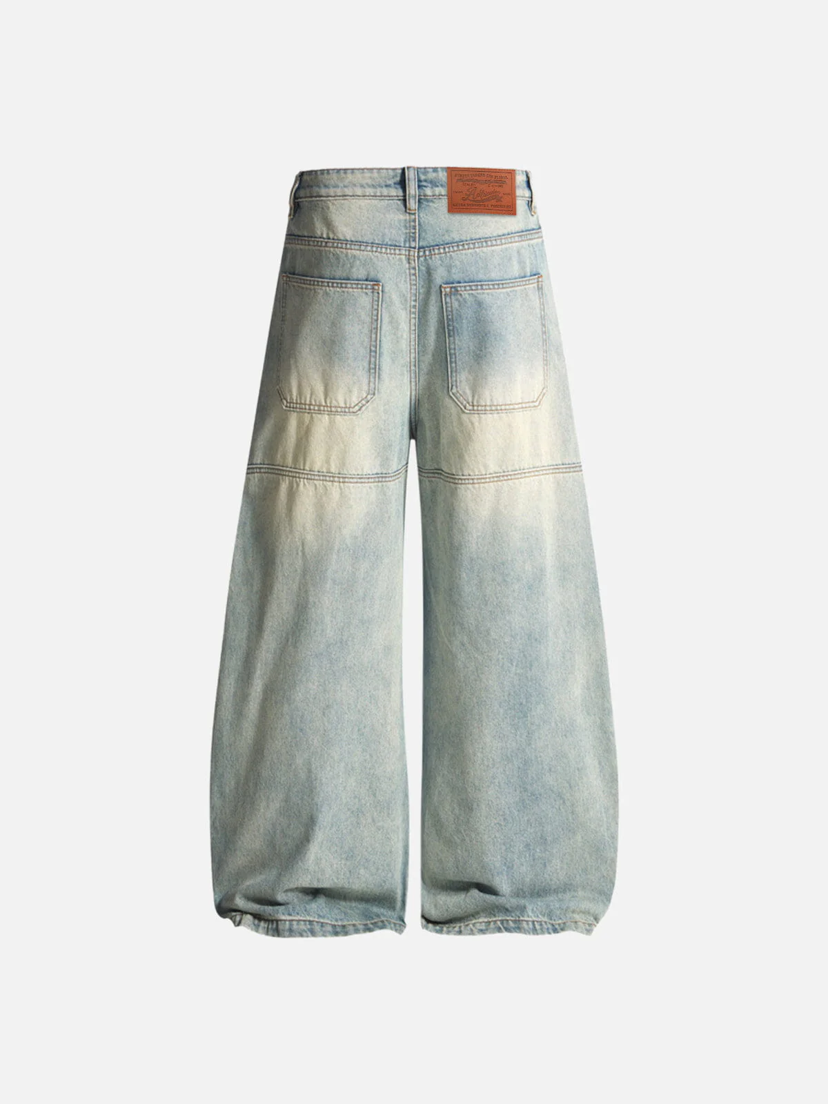Aelfric Eden Washed Panel Baggy Barrel Jeans - Image 4