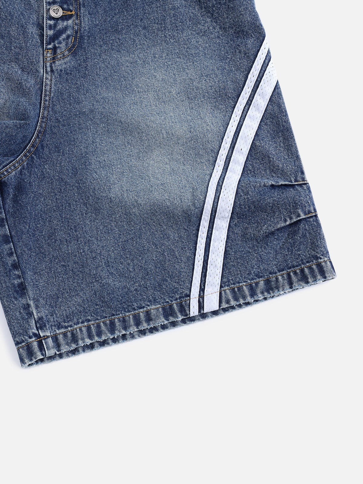 Aelfric Eden Washed Stripe Panel Jorts - Image 5