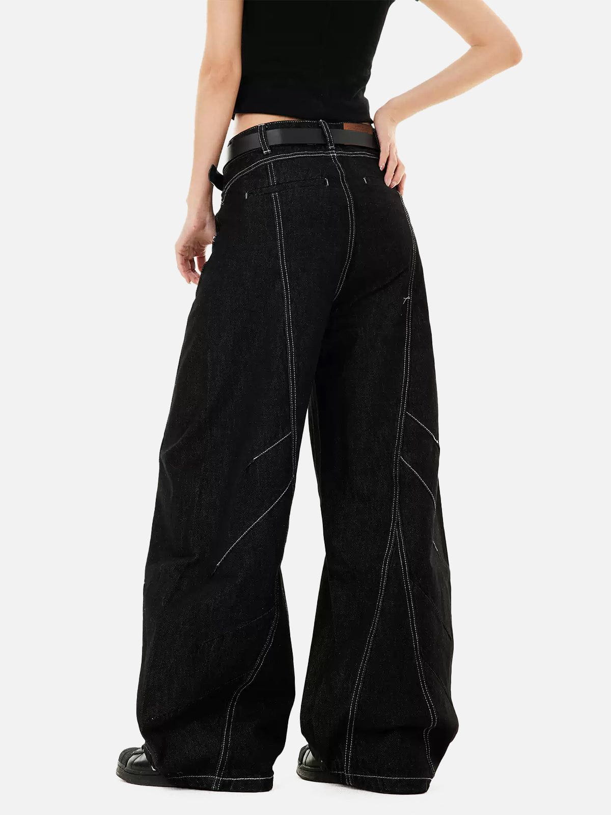 Aelfric Eden Wrinkle Seam Super Baggy Barrel Jeans - Image 5