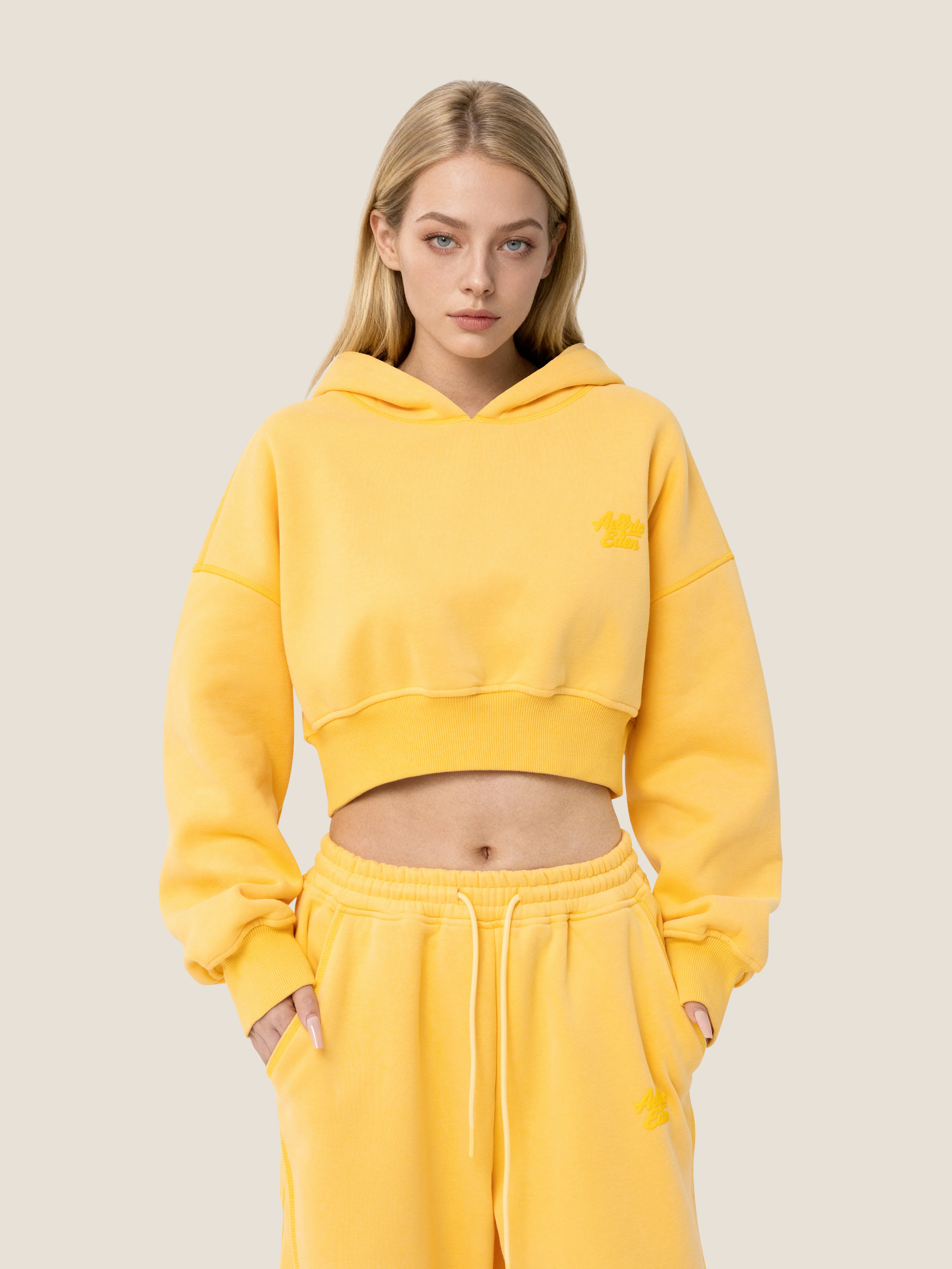 Soufflé Cropped Cloud Hoodie Set - Image 3